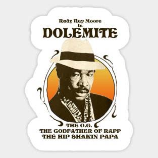 Retro Rudy Ray Moore Sticker